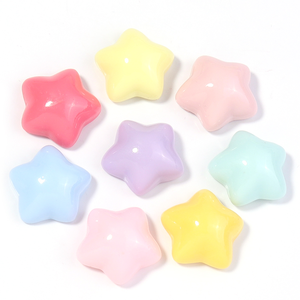 50pcs/lot 16mm Colorful Star R - Resin Crafts incelemesi ve fiyatı