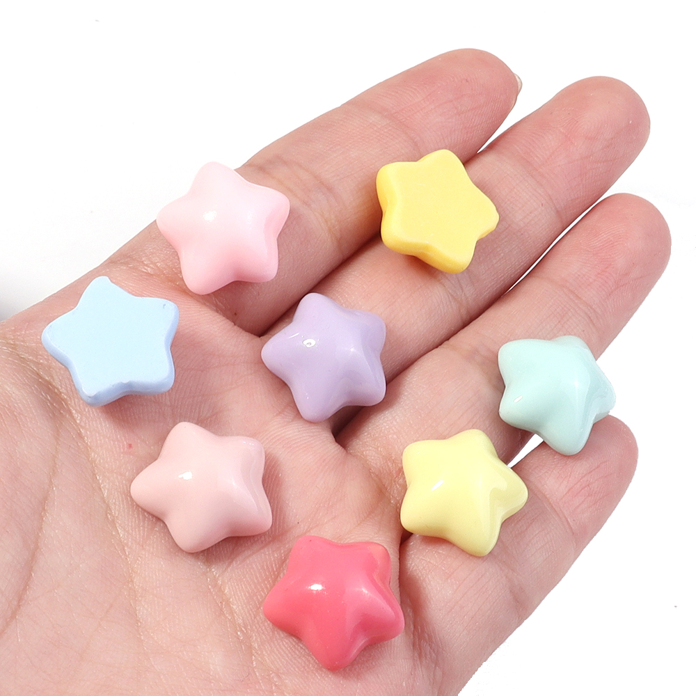 50pcs/lot 16mm Colorful Star R - Resin Crafts incelemesi ve fiyatı