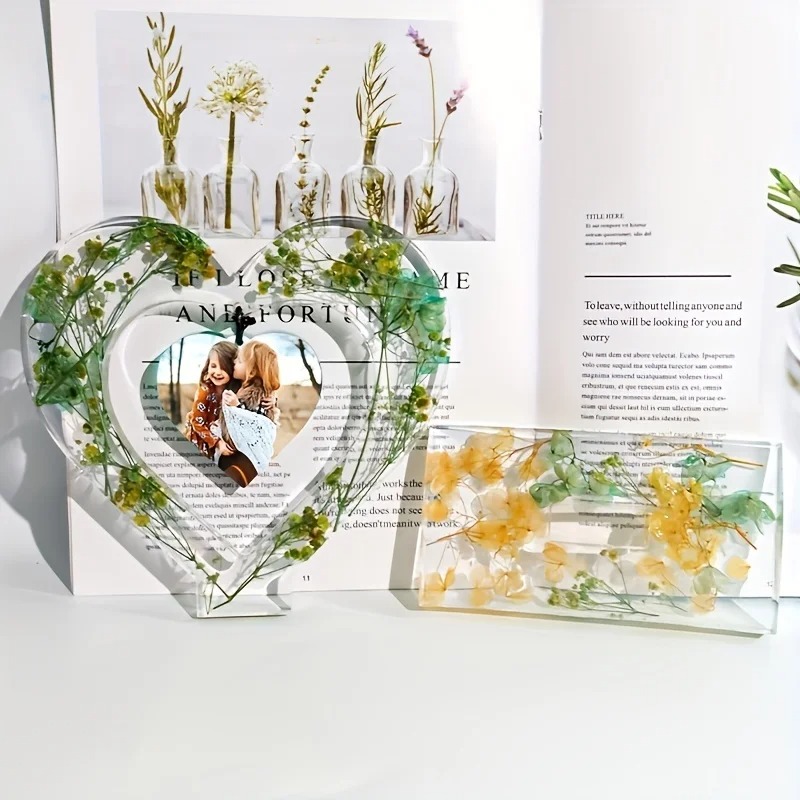 Heart Resin Molds, 2 Pieces Lo - Gold Foil Flakes incelemesi ve fiyatı