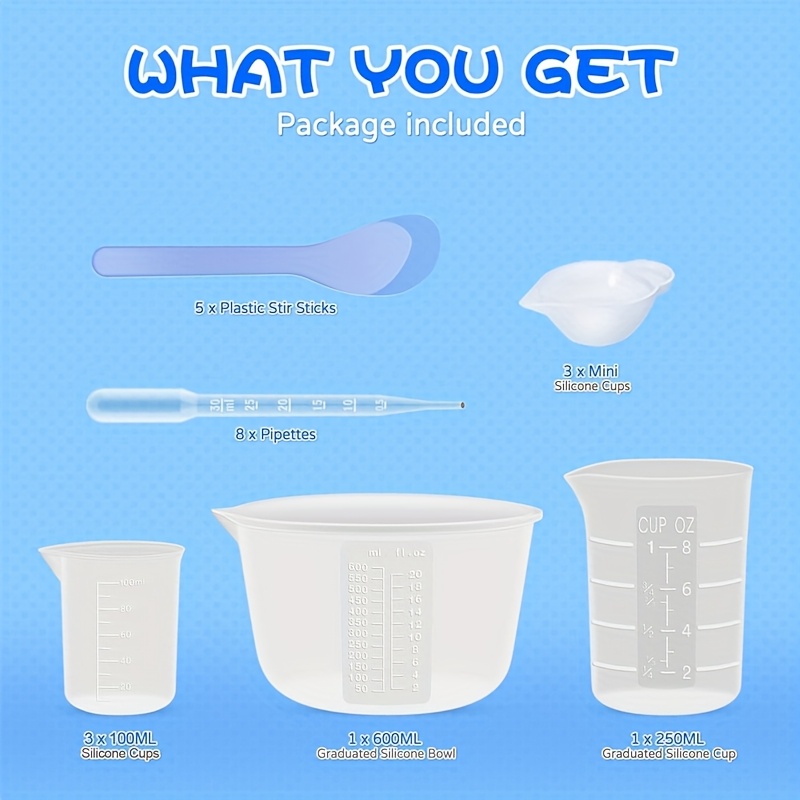 Silicone Resin Mixing Measurin - Mixing Cup Silicone incelemesi ve fiyatı