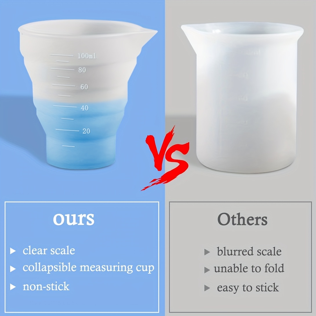 50-500ml Foldable Silicone Mea - Mixing Cup Silicone incelemesi ve fiyatı