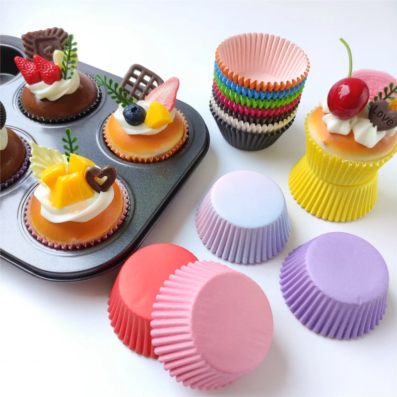 100pcs Mix Baking Cups Cupcake - Mixing Cup Silicone incelemesi ve fiyatı
