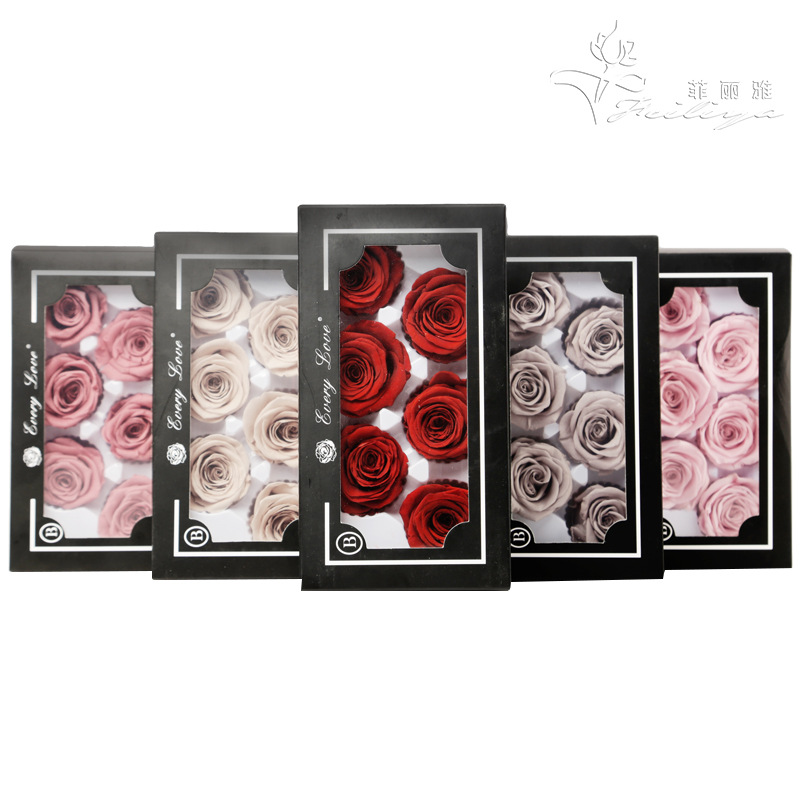 6pcs Eternal Rose Flower Heads - Dried Flower Bulk incelemesi ve fiyatı