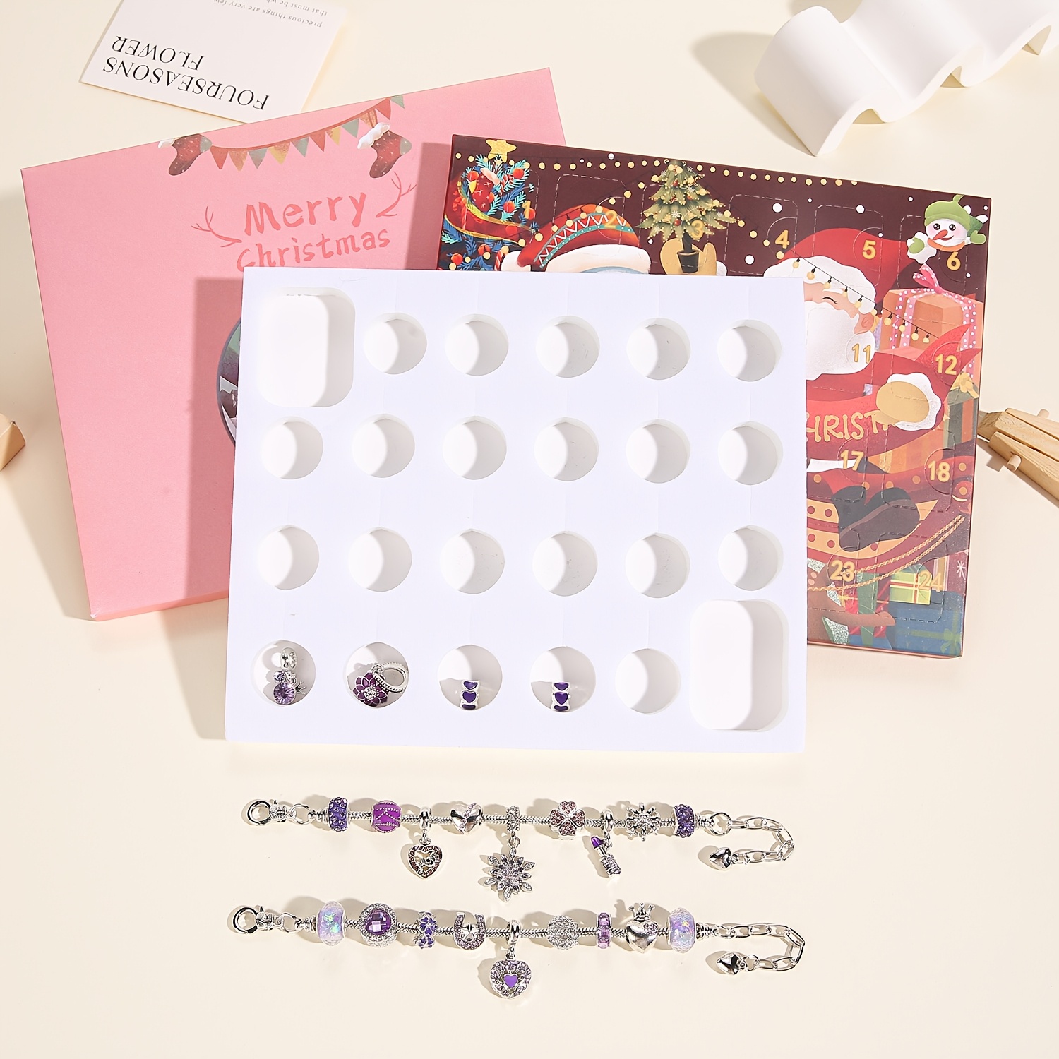 Christmas purple beads DIY jew - Resin Jewelry Kit incelemesi ve fiyatı