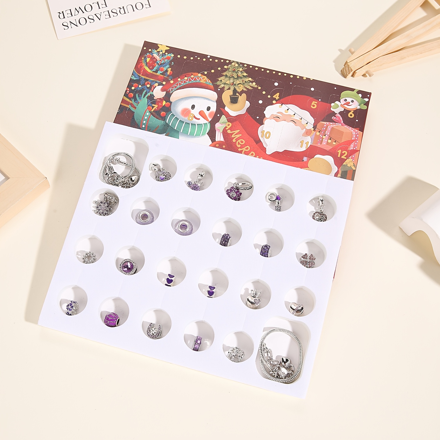 Christmas purple beads DIY jew - Resin Jewelry Kit incelemesi ve fiyatı