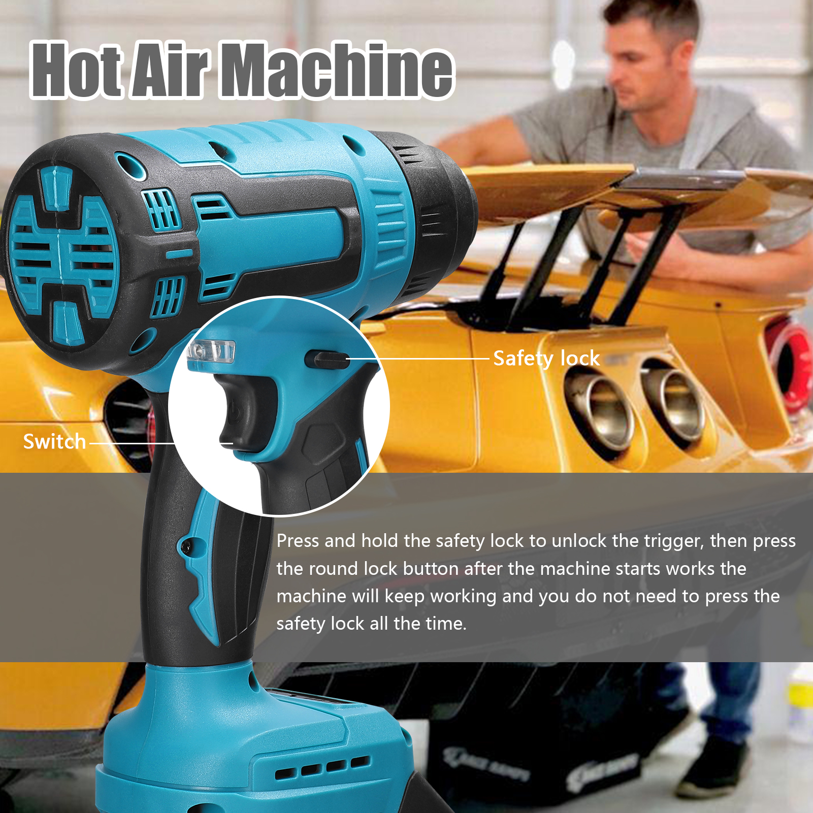 300W Cordless Hot Air Machine  - Heat Gun Small incelemesi ve fiyatı