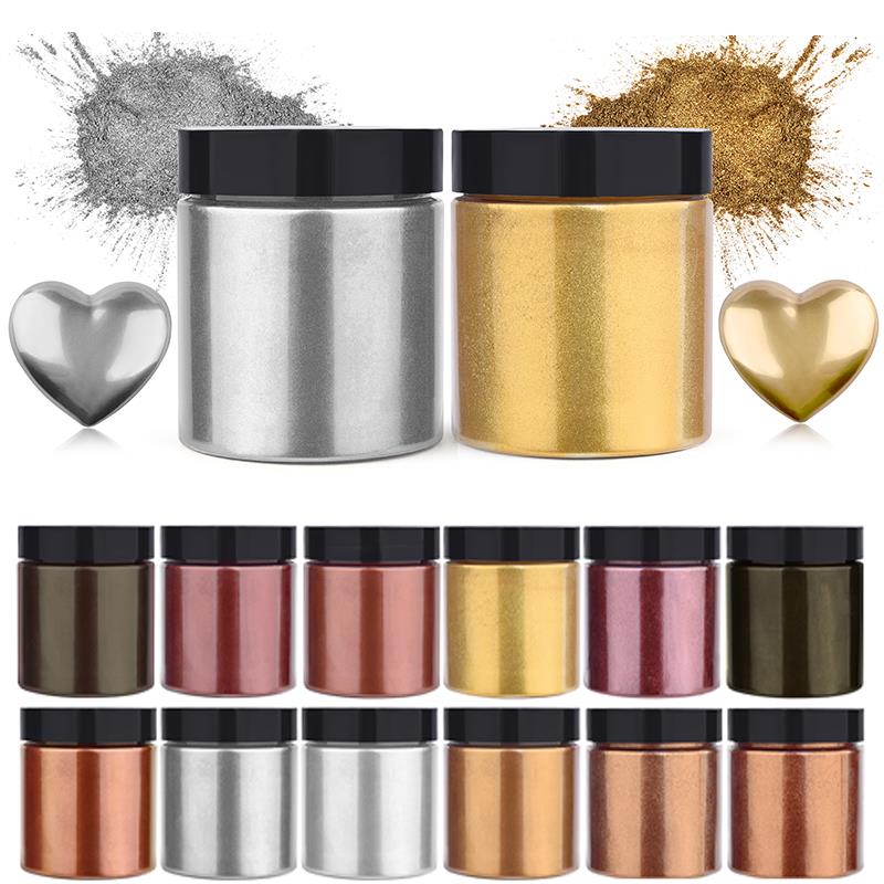 50g Shimmer Metallic Gold Silv - Resin Pigment Set incelemesi ve fiyatı