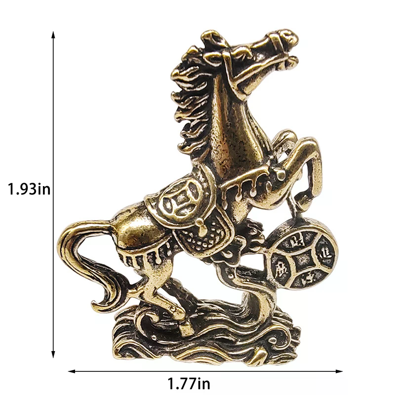 Brass Horse Step On Coins Luck - Resin Crafts incelemesi ve fiyatı