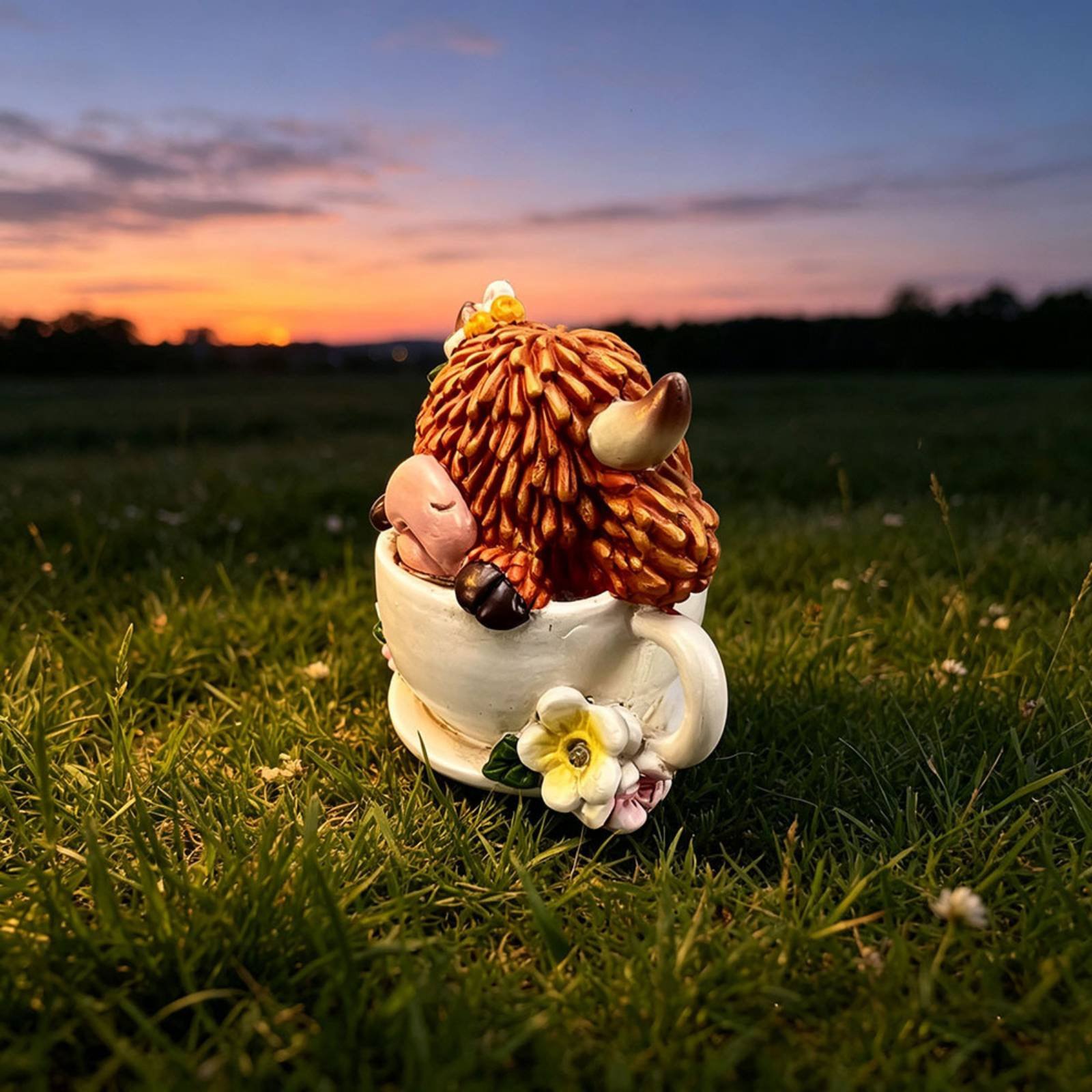 Highland Cow Garden Light Resi - Resin Crafts incelemesi ve fiyatı