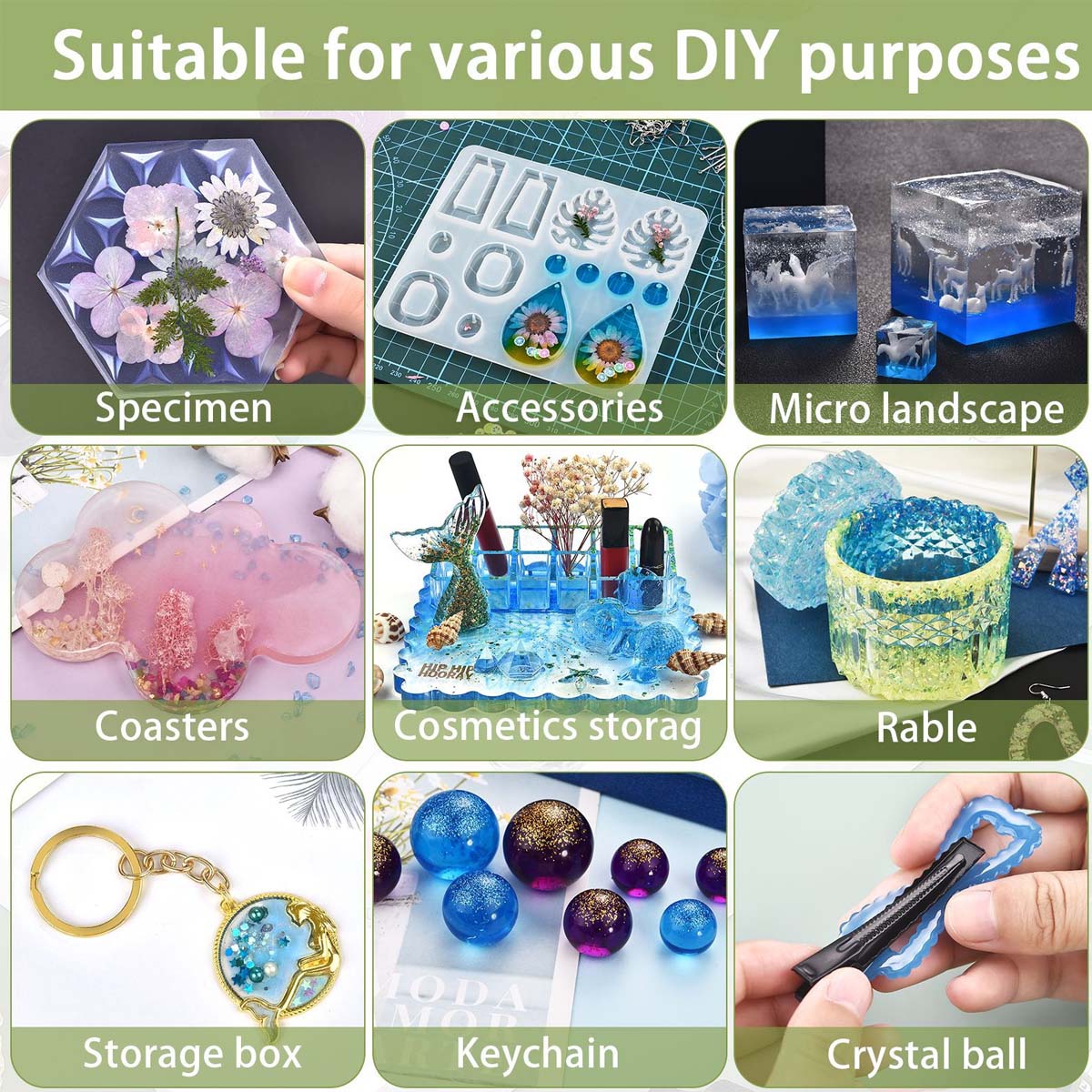 5ml/Bottle Epoxy Resin Pigment - Epoxy Uv Resin Kit incelemesi ve fiyatı