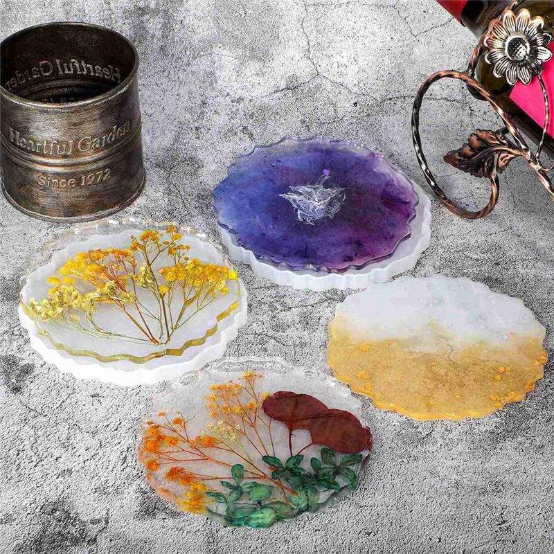 ABVT-12 Pieces Resin Coaster M - Geode Mold Silicone incelemesi ve fiyatı