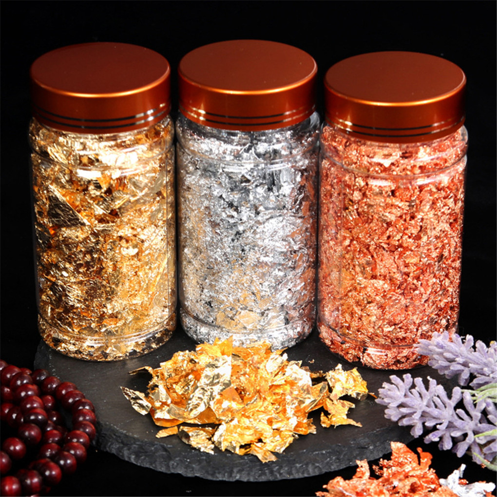 Shiny Genuine Gold Leaf Schabi - Gold Foil Flakes incelemesi ve fiyatı