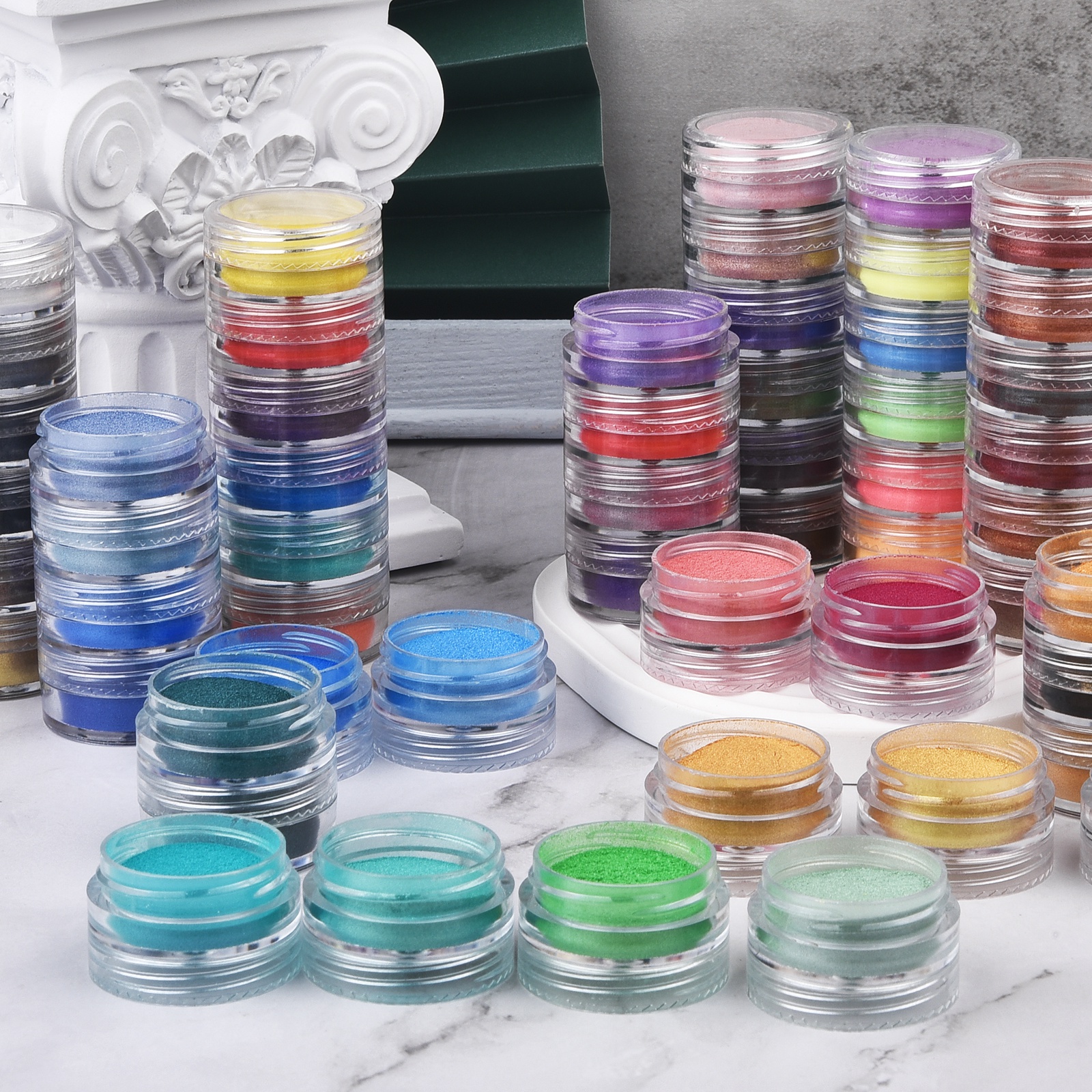 6 Colors/Set Pearlescent Powde - Resin Pigment Set incelemesi ve fiyatı