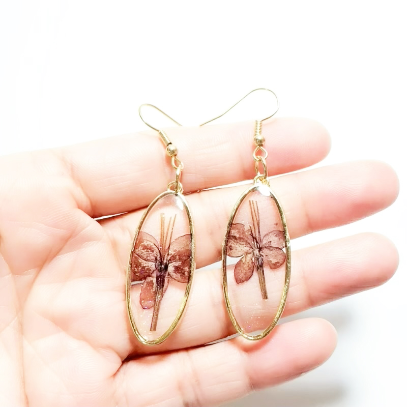 Dried Flower Earrings Heart Re - Dried Flower Bulk incelemesi ve fiyatı