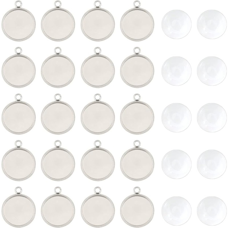 50 sets Pendant Cabochon Jewel - Bezels Set Pendant incelemesi ve fiyatı