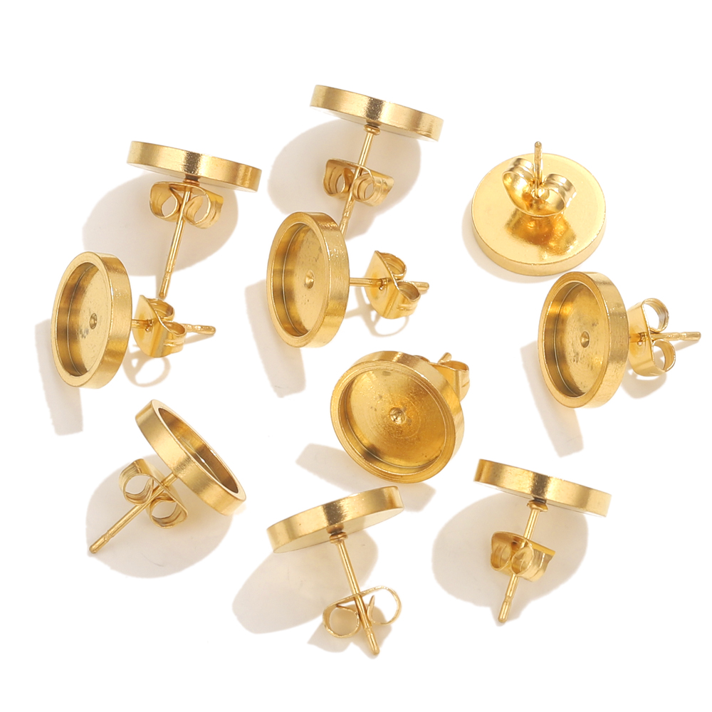 10pcs Stainless Steel Gold Ear - Resin Craft Kit incelemesi ve fiyatı